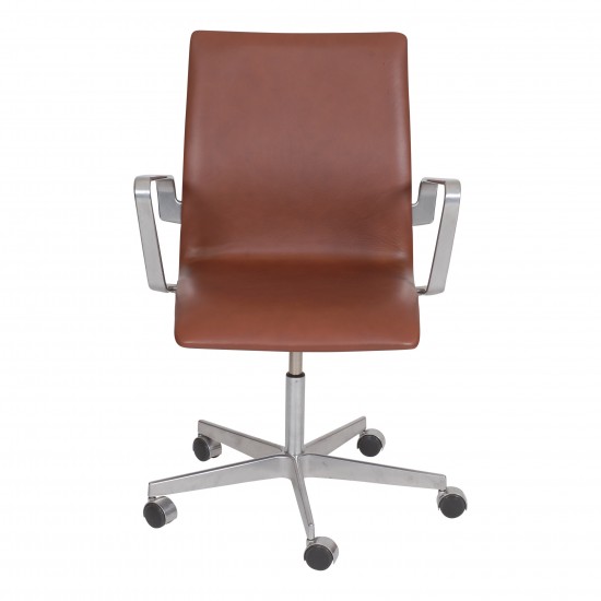 Arne Jacobsen Oxford kontorstol i mokka classic l der